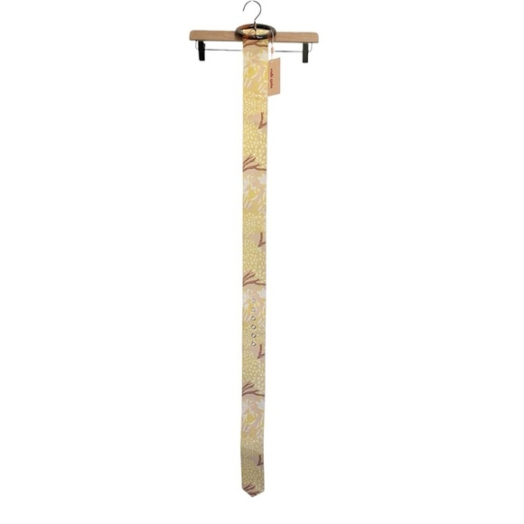 Cult Gaia NWT Evie Belt Wide Butter Multi Medium Large Silk Cotton Floral Yellow - Picture 6 of 8